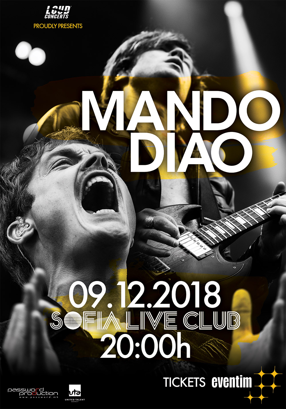MANDO DIAO С КОНЦЕРТ В СОФИЯ ПРЕЗ ДЕКЕМВРИ